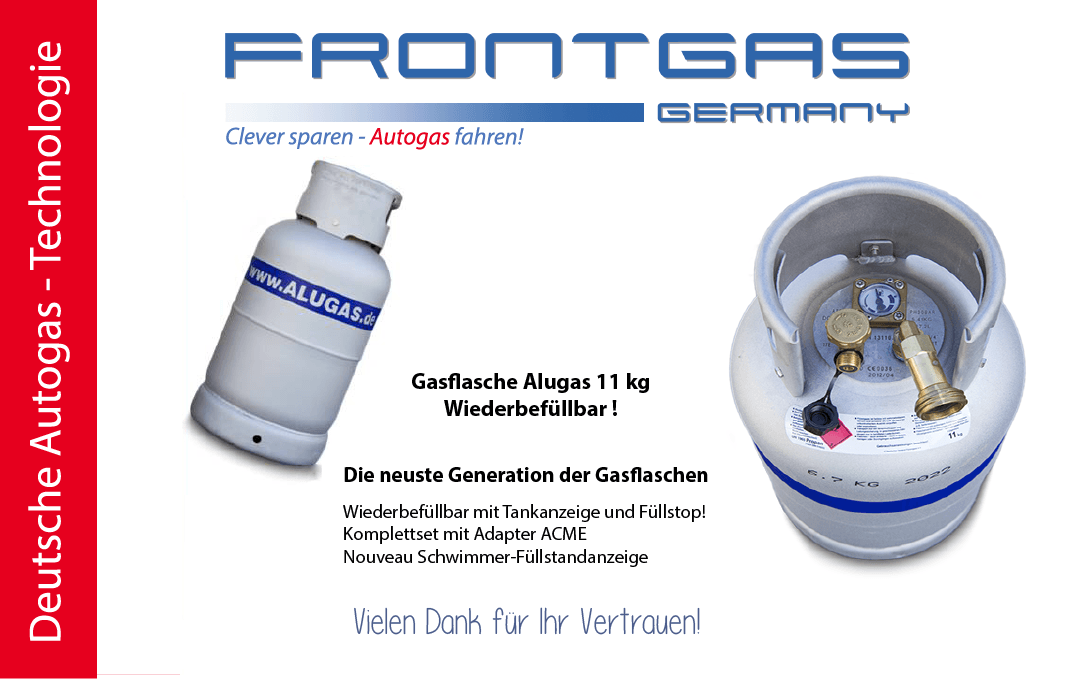 wieder befüllbare Gasflaschen für Camper