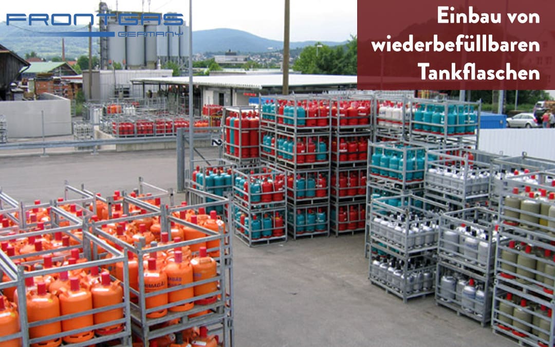 Einbau von wiederbefüllbaren Tankflaschen