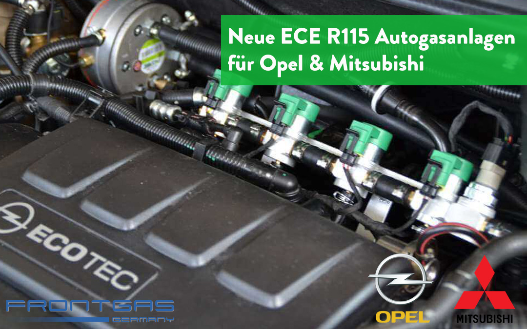 Neue ECE R115 Autogasanlagen für Opel & Mitsubishi