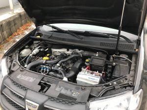 Frontgas-Autogas-Umruestung-LPG-Einbau-Landirenzo-Omegas-Dacia-Sandero-0,9-66Kw-Motor