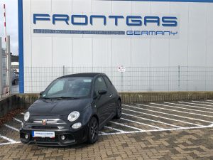 Frontgas-Autogas-Umruestung-LPG-Einbau-Lovato-Fast-Fiat-500-Abarth-1,4-107Kw-Vorne