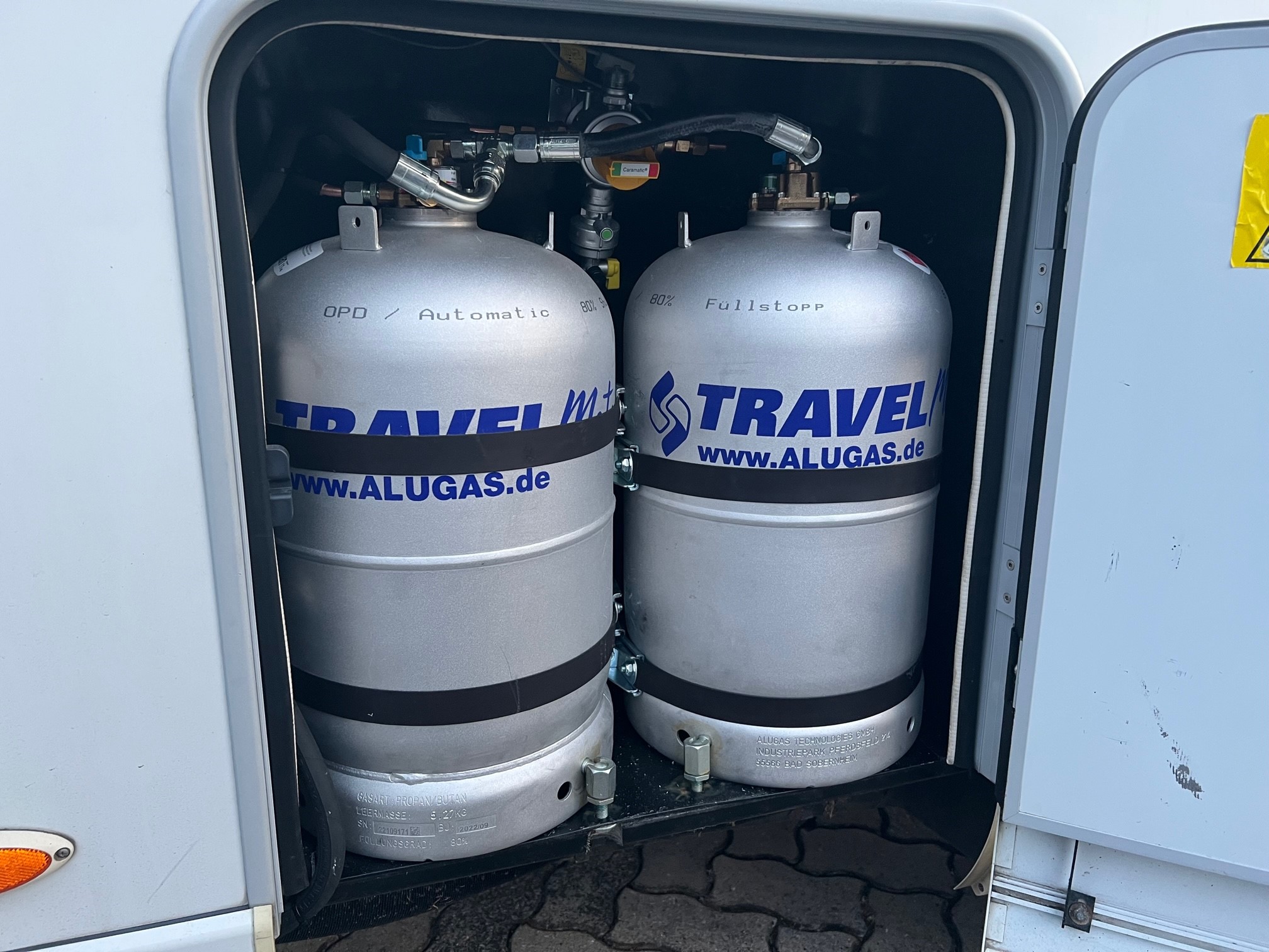 Autogas-LPG-Wohnmobil-Hymer-B544-Alugas-Travelmate-11kg-Festeinbau-Brenngas-Tüv-Fiat-Ducato-Alugas-Tankflaschen
